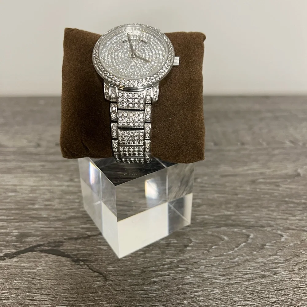 Michael Kors Crystal Stainless Steel Ladies Watch - Picture 5 of 7